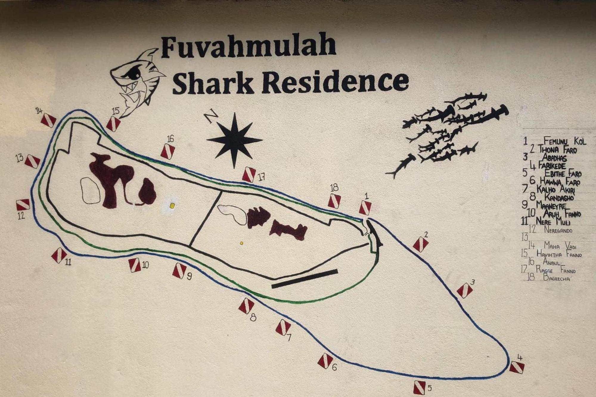 Tiger Shark Residence & Dive Fuvahmulah Eksteriør bilde